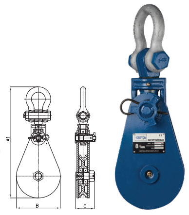 snatch block shackle type lifting dutest blocks sb features